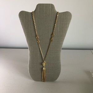 Gold Tassel Necklace